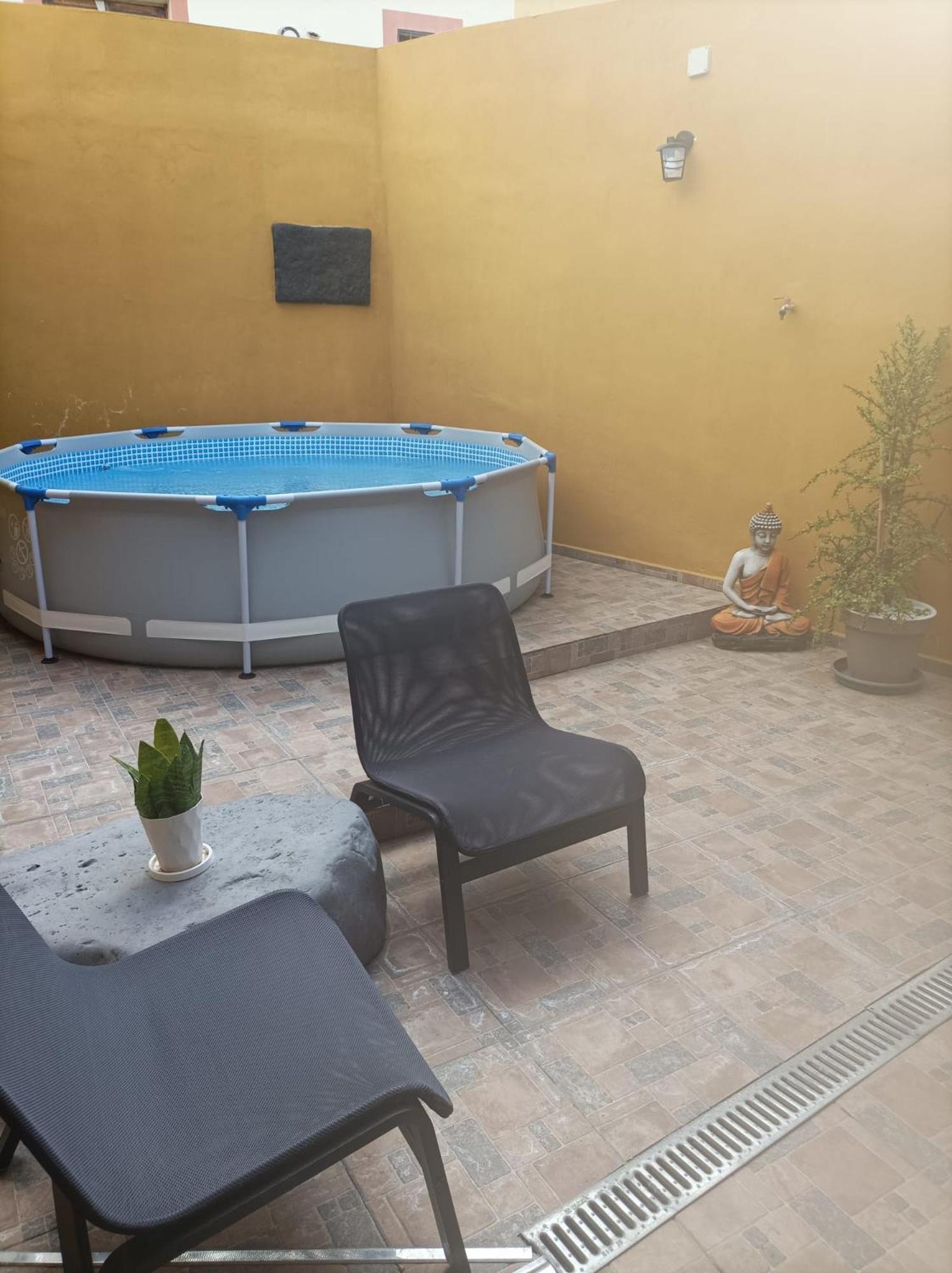 Tradicional Casa Canaria Con Piscina Y Vistas Al Teide Icod De Los Vinos Exterior photo